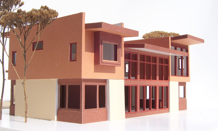Stucco Contemporary Residence 3